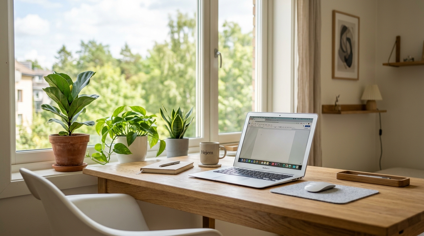 Modern workspace setting
